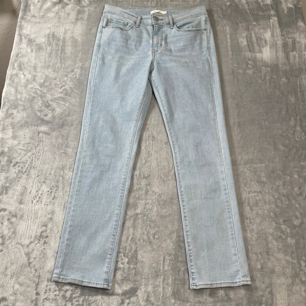 Levis Jeans SSize 8M W29 L30 traight Leg Light Wash Blue 39250-0071